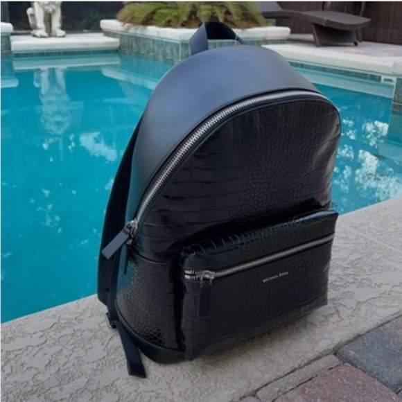 Michael Kors Cooper Men`s Backpack Black - Picture 1 of 15